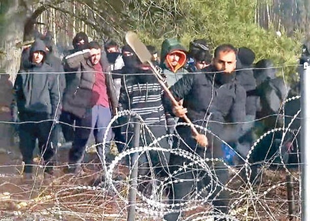 白羅斯有難民聚集波蘭邊界。