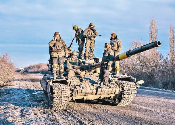 烏克蘭東部局勢升溫，圖為烏軍士兵。