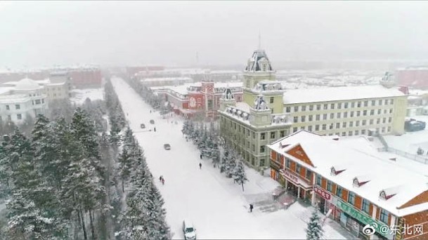 東北三省出現大暴雪。