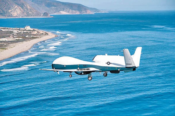 美軍頻頻派出MQ4C無人偵察機對華偵察。