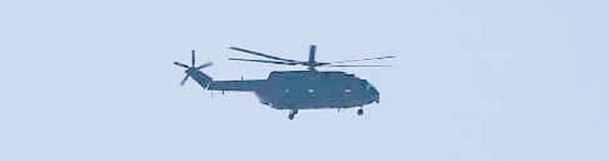直18直升機從遼寧號起飛。