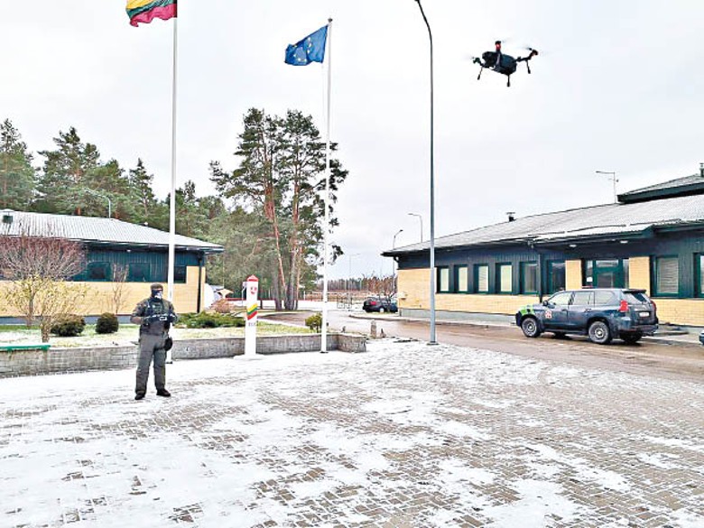 立陶宛利用台灣贈送無人機監視邊境。