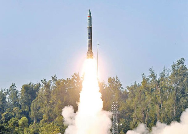 印度成功試射普勒萊彈道導彈。