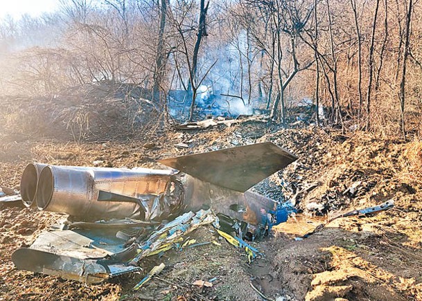南韓F5E戰機墜荒山  機師殉職