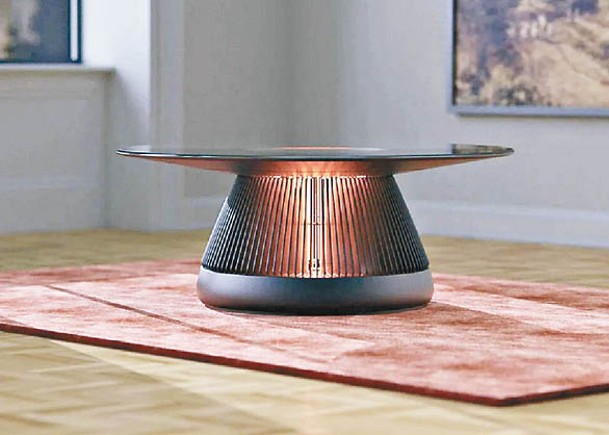潮流創意：壁爐嵌入咖啡桌  暖風吹送