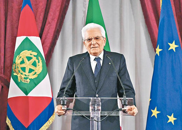馬塔雷拉成功連任意大利總統。（Getty Images圖片）