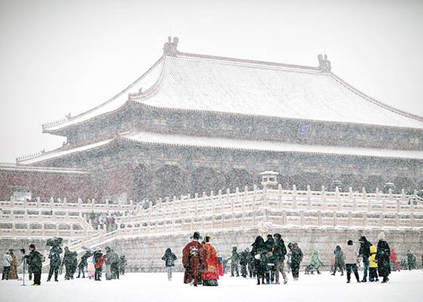 北京出現虎年首場大雪。
