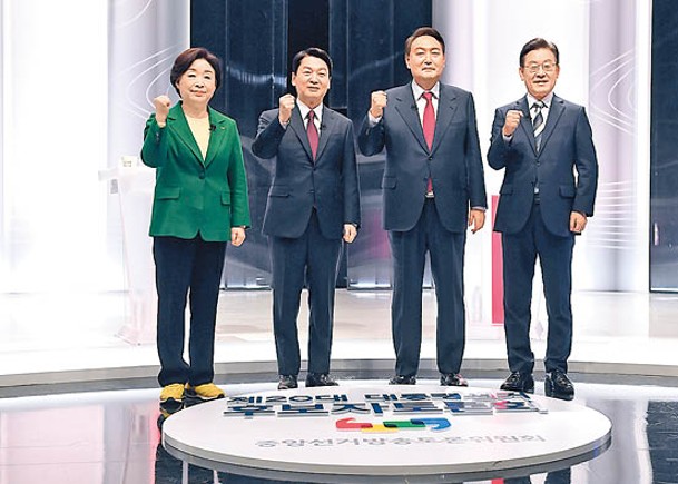 南韓大選在即  尹錫悅支持度稍勝