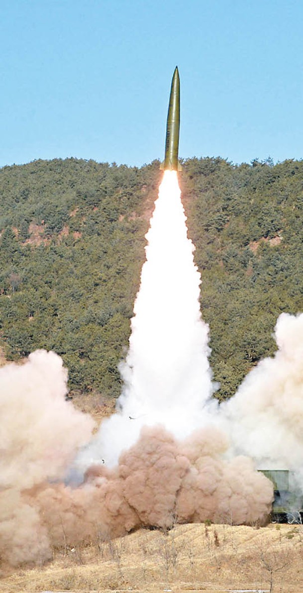 北韓近期接連試射彈道導彈。