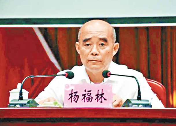 楊福林（圖）於2017年被免職。