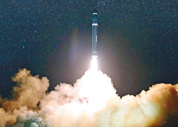 北韓對上一次試射洲際彈道導彈是2017年的火星15型。