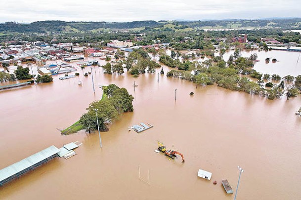 澳洲暴雨成災。（Getty Images圖片）