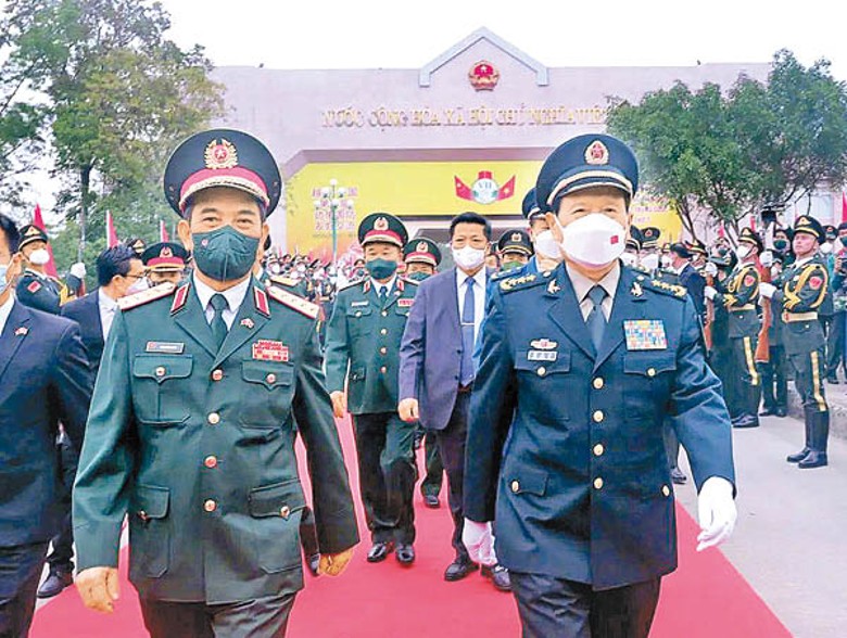 中國與越南舉行邊防友好交流活動。