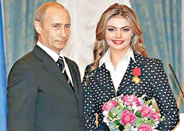 卡巴耶娃（右）被指是普京（左）的情婦。