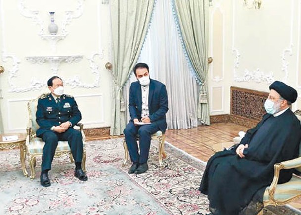 魏鳳和晤伊朗總統  推進軍事合作