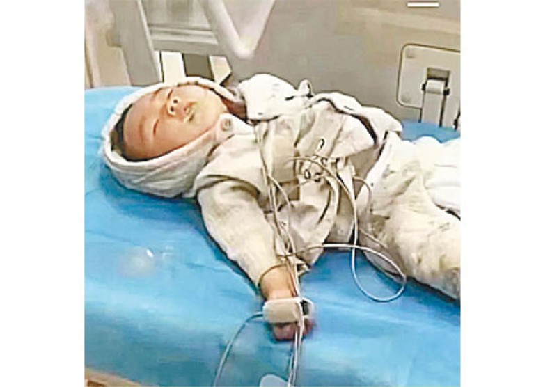 江蘇睢寧一名嬰兒骾喉不治身亡。