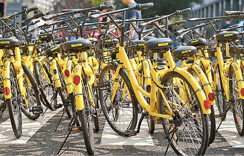 北京市街頭單車量大增。