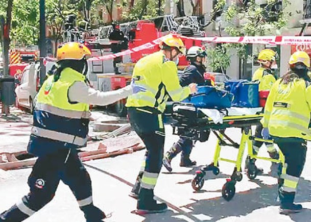 馬德里住宅大廈爆炸釀2死18傷