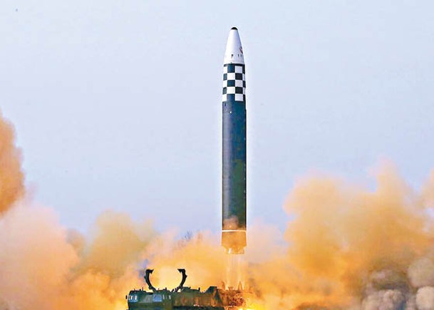 北韓近期多次試射導彈。