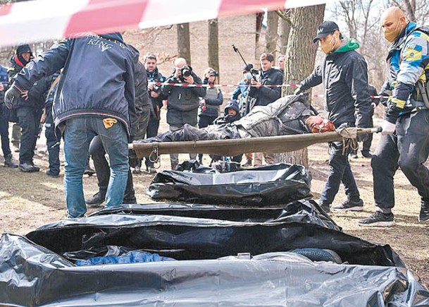 基輔附近地區發現多具平民屍體。（Getty Images圖片）