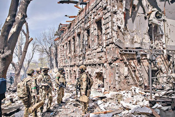 哈爾科夫受戰火摧殘。（Getty Images圖片）