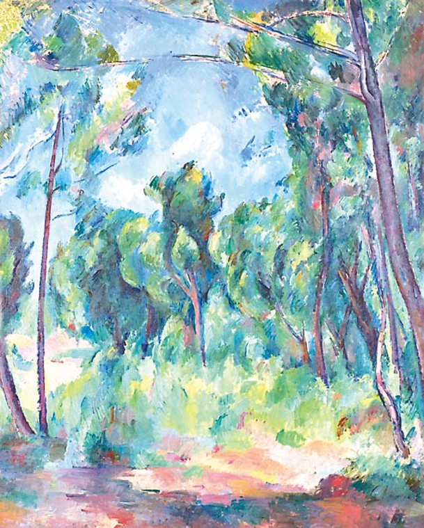 季軍3.25億元：《林間空地》是塞尚筆下最大型風景畫之一。