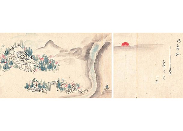 松尾芭蕉在遊記繪有風景插圖。