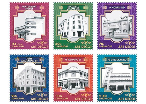 星洲建築郵票  見證藝術歷史