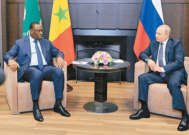 普京接見非洲聯盟主席  擴大合作