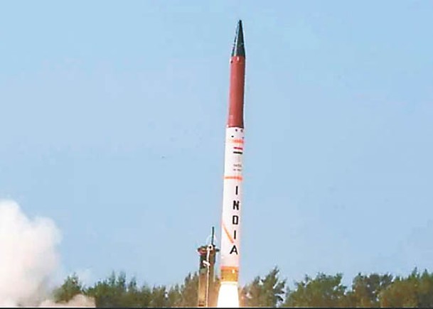 印度試射烈火4型中程彈道導彈