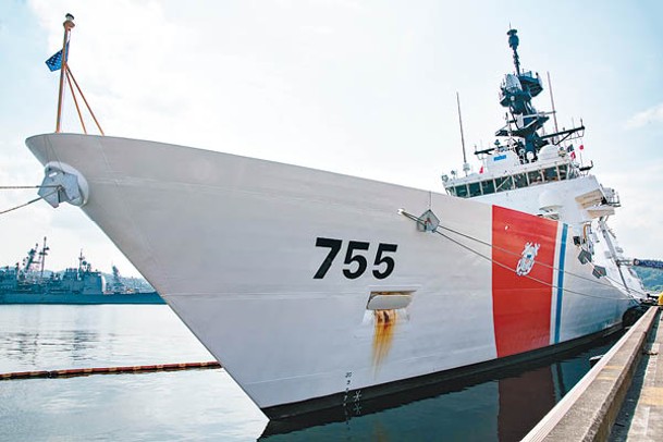 美國巡邏艦芒羅號到訪日本橫須賀基地。