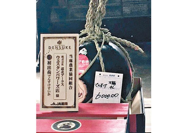 田助西瓜季度首拍  賣出3.7萬元高價
