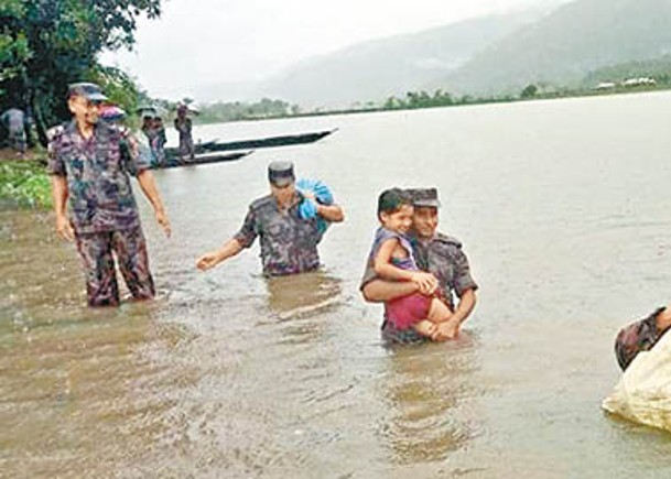 印度孟加拉洪災  59人亡