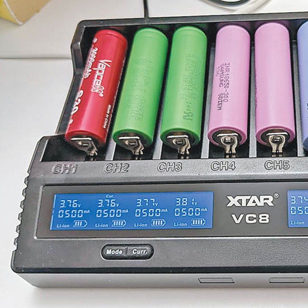 電筒電池會經專業儀器測試。