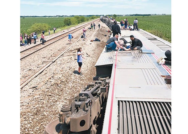 密蘇里州火車出軌  3死50傷