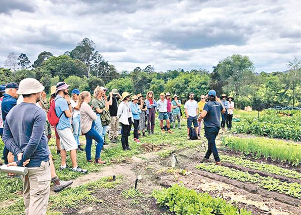Young Farmers Connect的成員在學習農業知識。