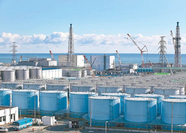 核污水儲存罐預計今年秋季達上限。（Getty Images圖片）