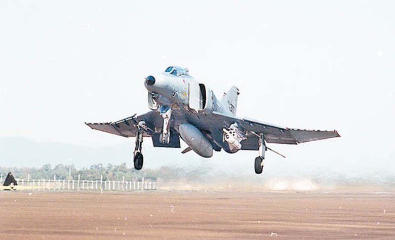 南韓空軍F4E戰機墜毀，圖為同型機。