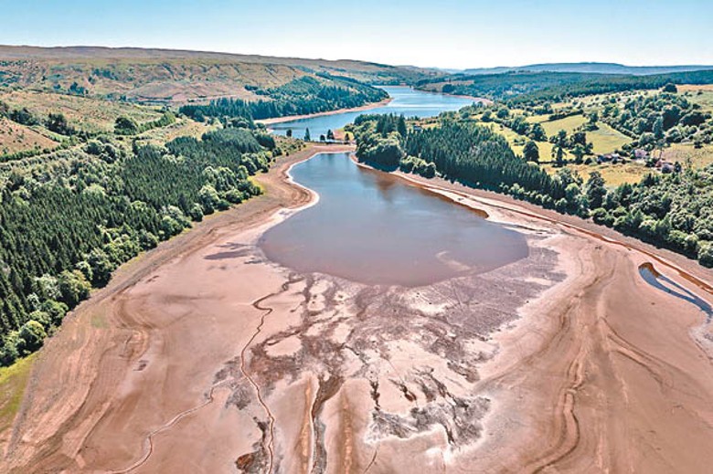 英國多條河流乾涸。（Getty Images圖片）