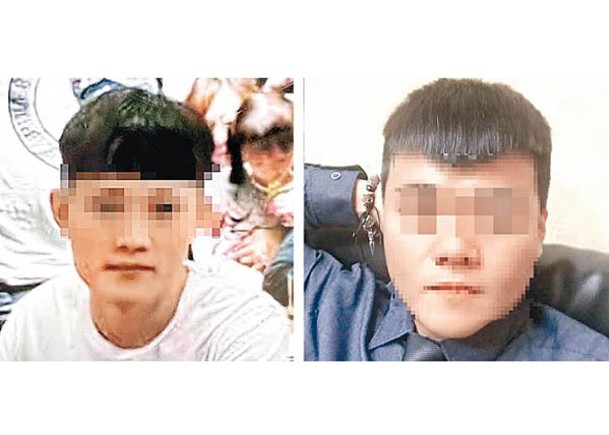 左、右圖：其中兩名死亡的台灣男子。