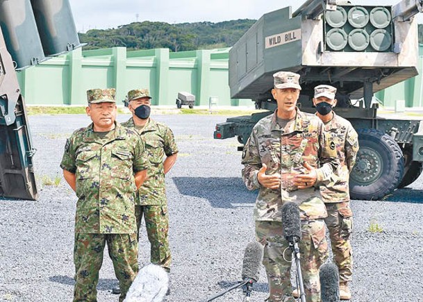 美日在奄美大島舉行離島防衞訓練。
