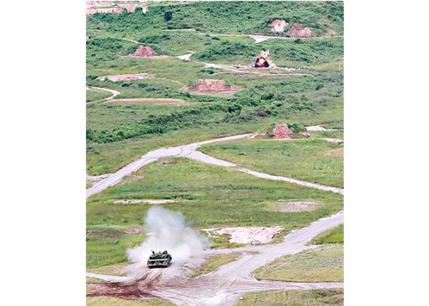 坦克在美韓演習期間向目標開火。<br>（Getty Images圖片）