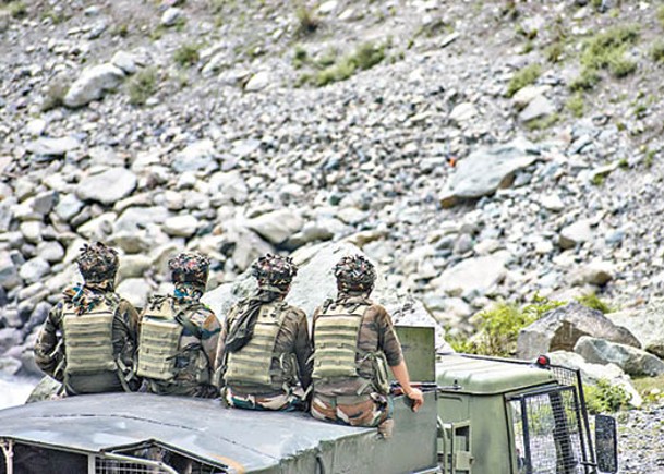 印度士兵在中印邊境巡邏。（Getty Images圖片）