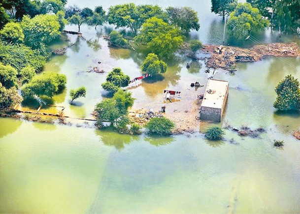 巴基斯坦暴雨成災。