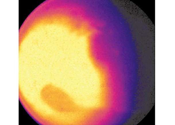 詹姆斯‧韋布太空望遠鏡拍到的火星影像。
