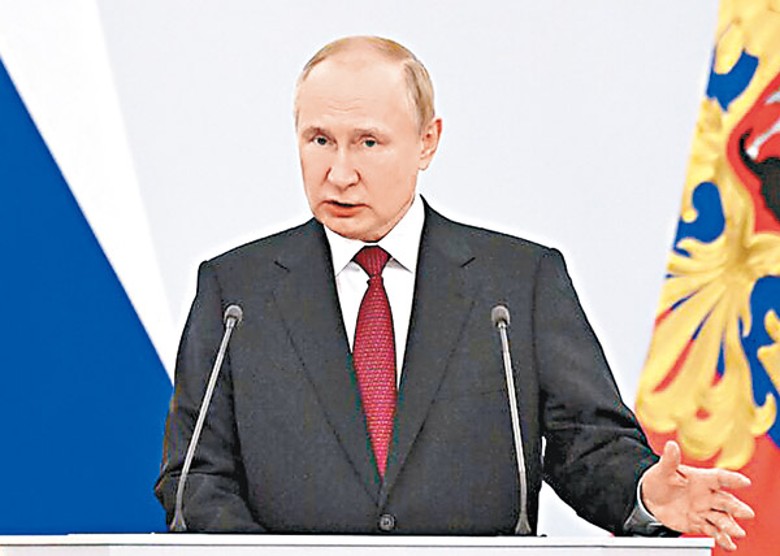 普京批評西方尋找機會瓦解俄羅斯。