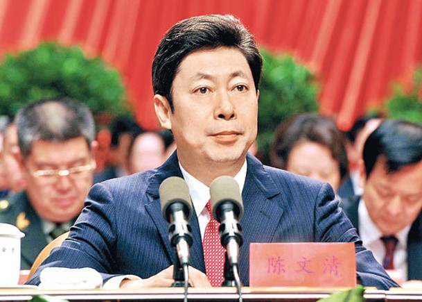 內地官網公布陳文清出任中央政法委書記。