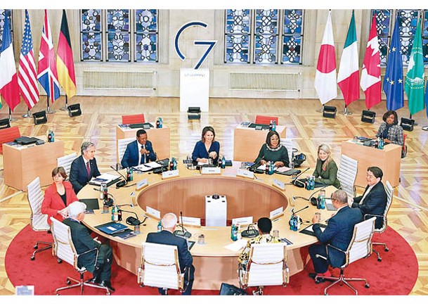 G7成員國開會討論多項議題。（Getty Images圖片）