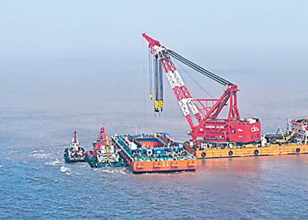 長江口二號古船打撈現場。