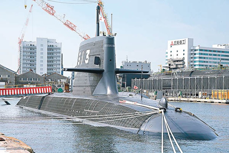 日本潛艇可能配備戰斧巡航導彈。圖為大鯨號。